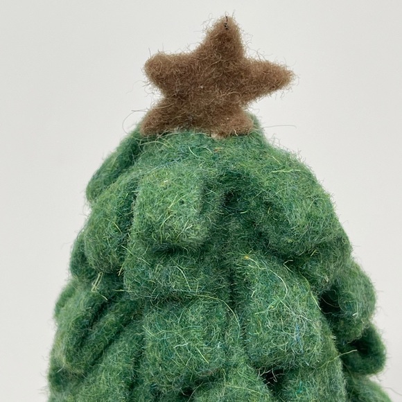 Mini Christmas Tree Tabletop Decor DIY Crafts Faux Holiday Decorative LED Lights - Picture 4 of 11